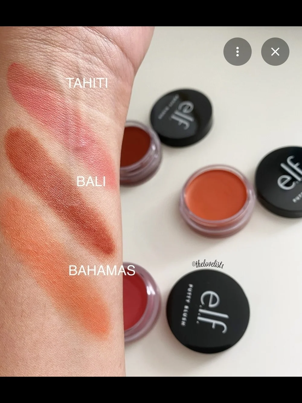 Elf Putty Blush & Bronzer& AOA Studio Blush Balms BNIB